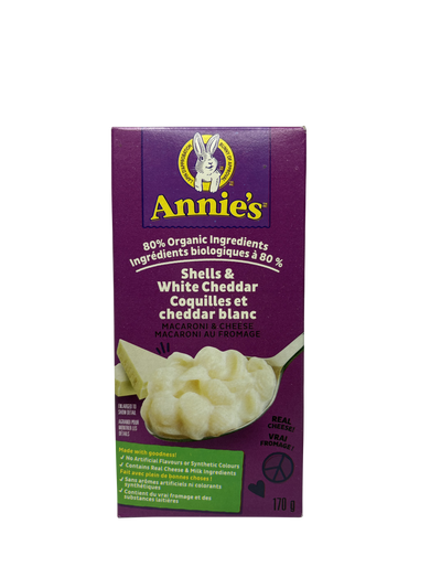 ANNIES SHELLS & WHITE CHEDDAR 170G