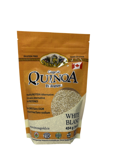 INCA'S GOLD ORGANIC WHITE QUINOA 454G