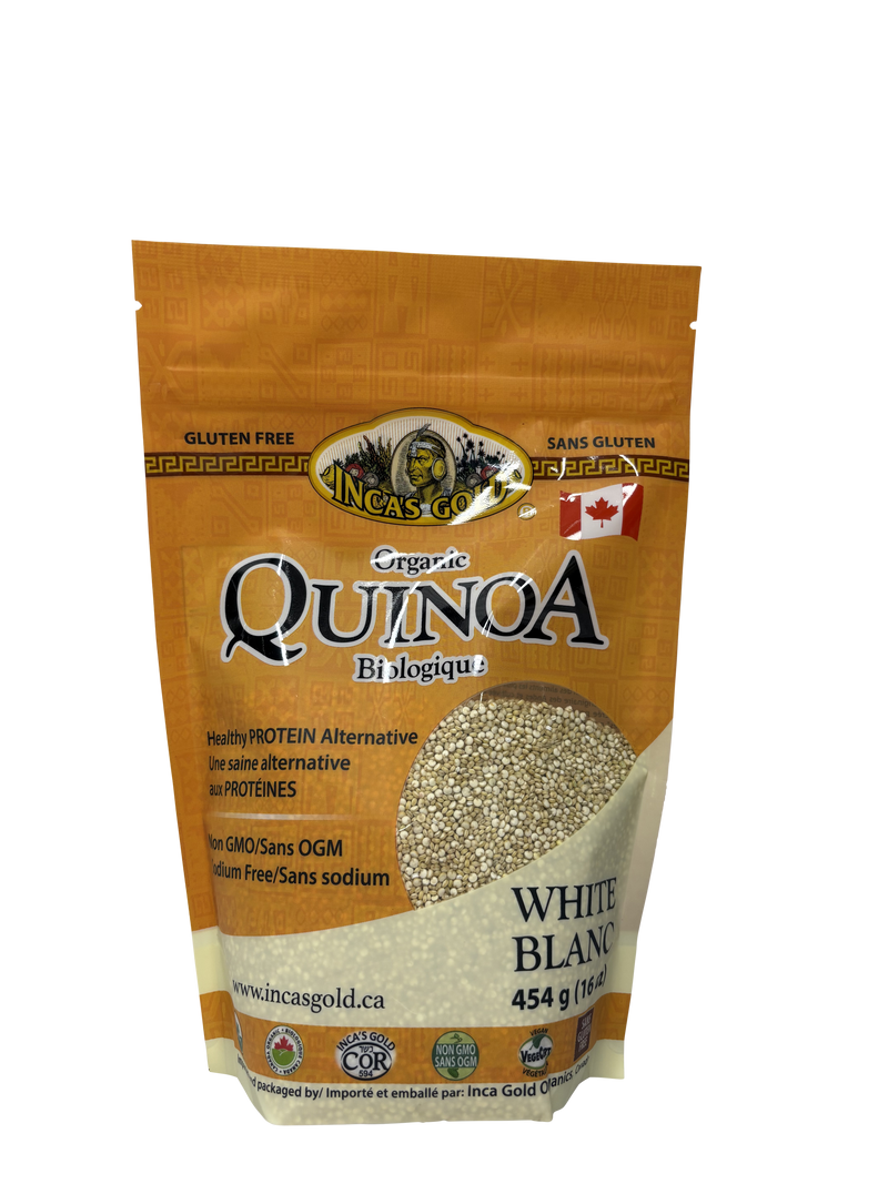 INCA'S GOLD ORGANIC WHITE QUINOA 454G