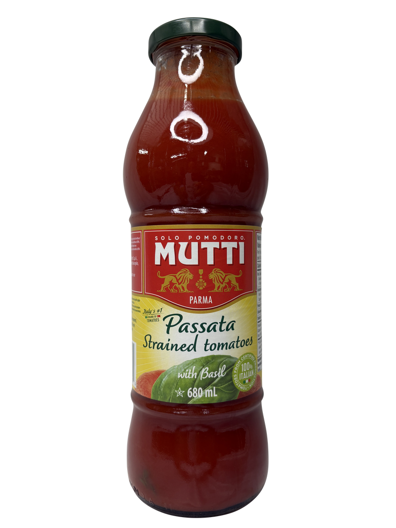 MUTTI PASATA STRAINED TOMATOES WITH BASIL 680ml