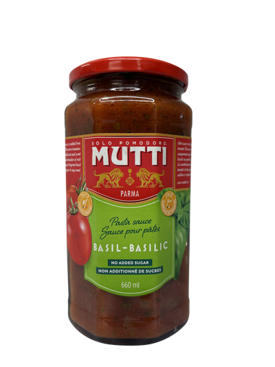 MUTTI PASTA SAUCE BASIL 660ML
