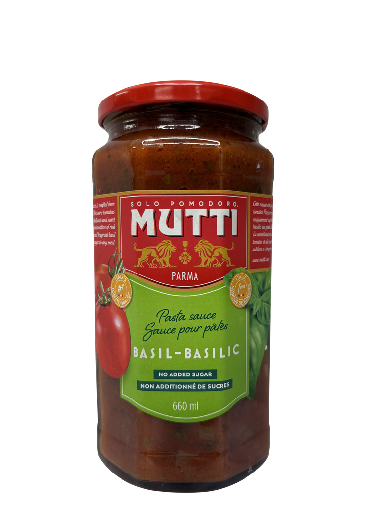 MUTTI PASTA SAUCE BASIL 660ML