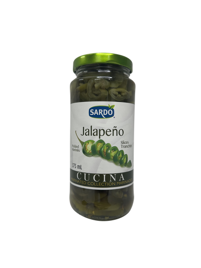 SARDO PICKLED JALAPENO SLICES 375ML