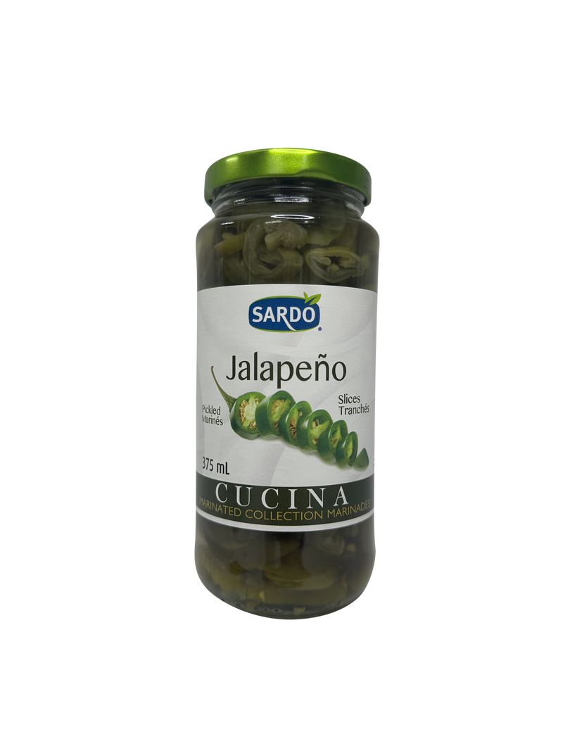 SARDO PICKLED JALAPENO SLICES 375ML