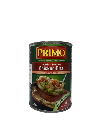 PRIMO GLUTEN FREE GARDEN MEDLY CHICKEN & RICE 540ML