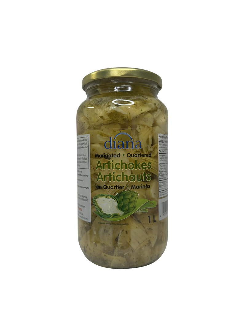 DIANA MARINATED ARTICHOKES QUATERED 1L