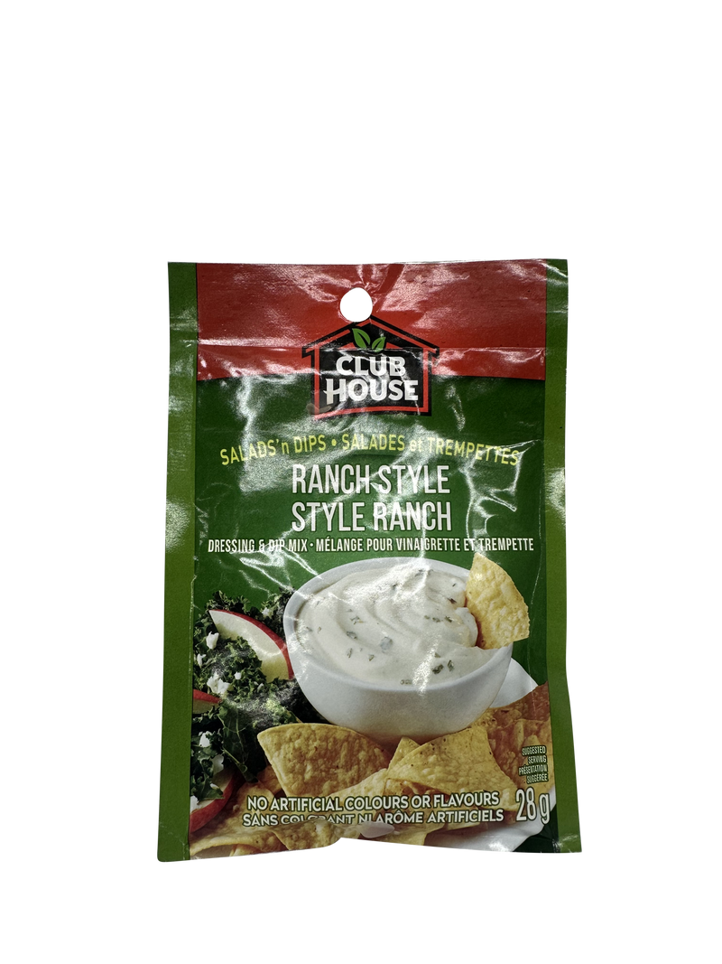 CLUBHOUSE RANCH STYLE DIP MIX 28G