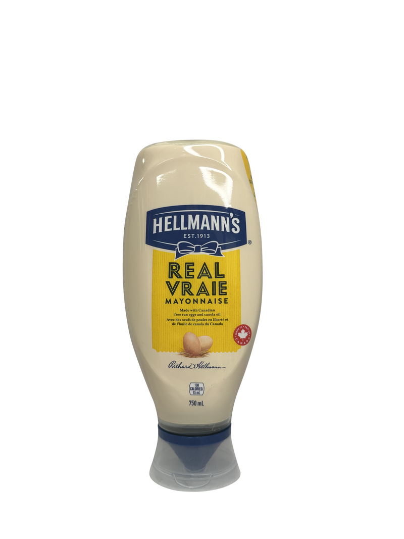 HELLMANN'S MAYONNAISE SQUEEZE 750ML