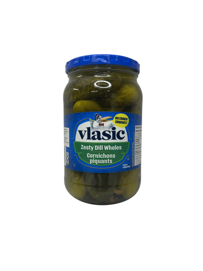 VLASIC ZESTY DILL WHOLE PICKLES  1L
