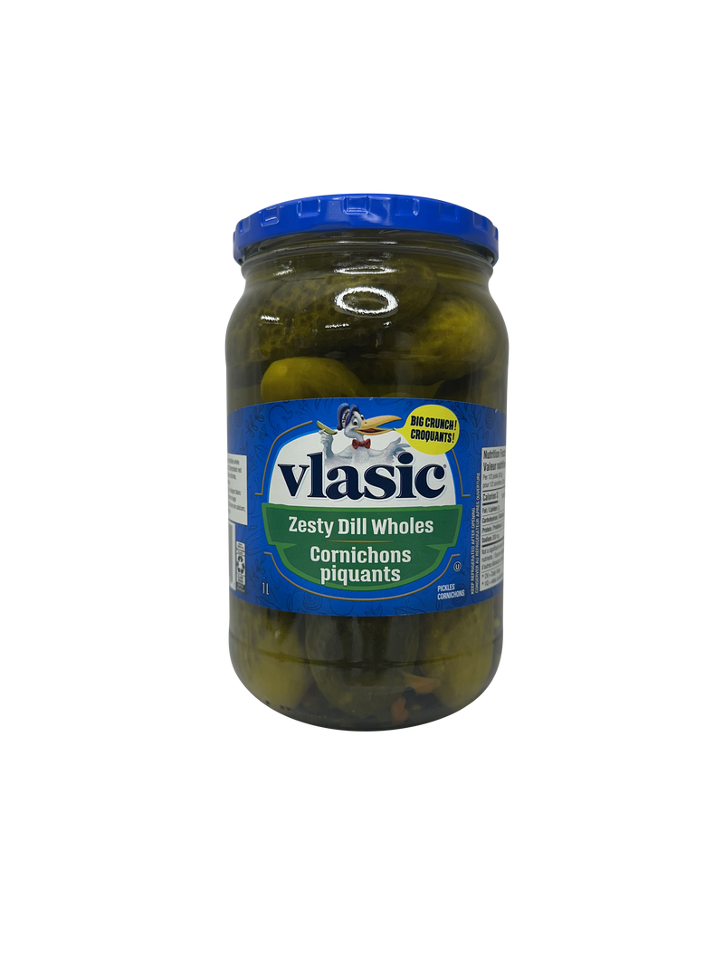 VLASIC ZESTY DILL WHOLE PICKLES  1L