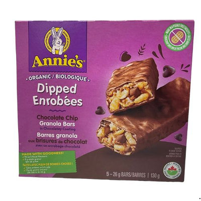 ANNIE'S DIPPED CHOC CHIP GRANOLA BARS