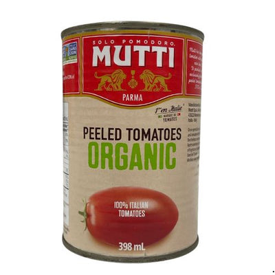 MUTTI ORGANIC WHOLE PEELED TOMATO 398ML