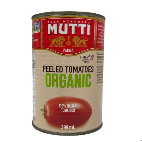 MUTTI ORGANIC WHOLE PEELED TOMATO 398ML