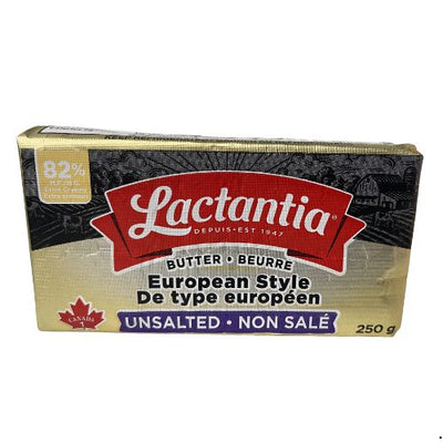 LACTANTIA EURO STYLE BUTTER UNSALTED 250G