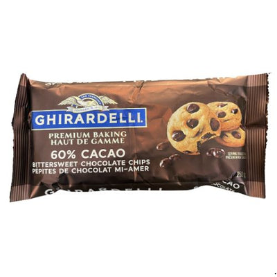 GHIRARDELLI 60% CACAO BITTERSWEET CHOCOLATE CHIPS 250G