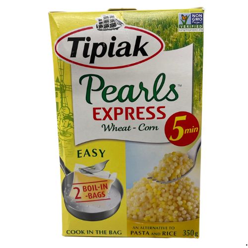 TIPIAK PEARLS EXPRESS WHEAT CORN 350G