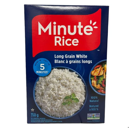 MINUTE RICE LONG GRAIN WHITE 350G