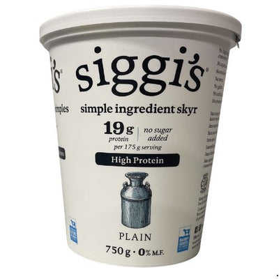 SIGGI'S 0% PLAIN 750G