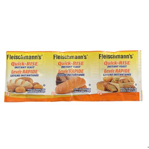 FLEISHMANNS QUICK-RISE INSTANT YEAST 3X8G