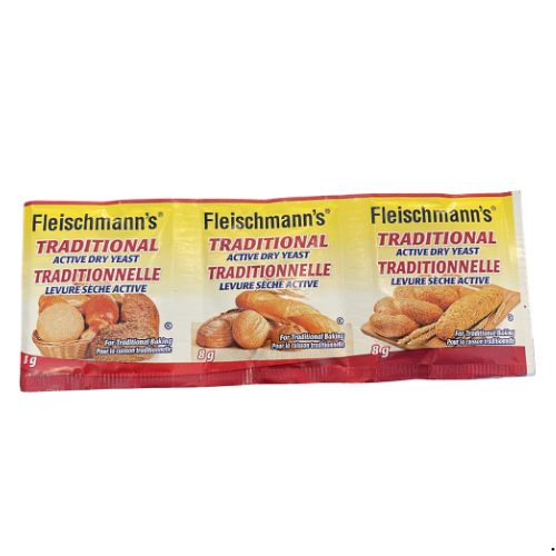 FLEISHMANNS TRADITIONAL ACTIVE DRY YEAST 3X8G