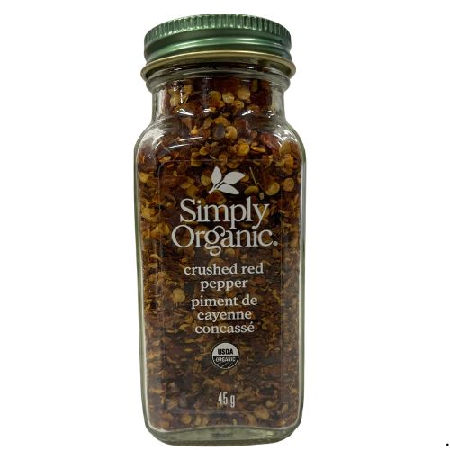 SIMPLY ORGANIC CRUSHED RED PEPPER 45G