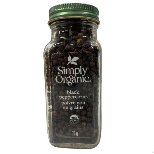 SIMPLY ORGANIC BLACK PEPPER 65G