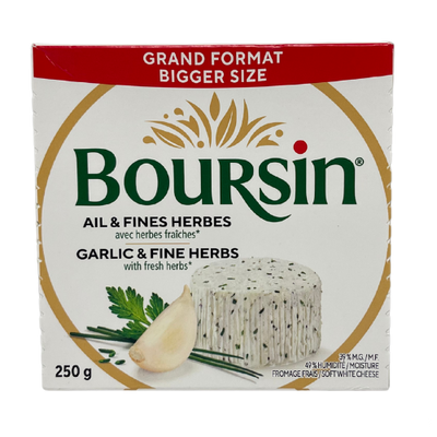 BOURSIN GARLIC & FINE HERB 250G