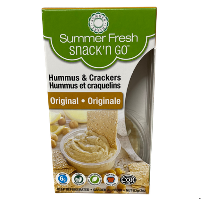 SUMMER FRESH ORGINAL HUMMUS SNACK'N GO 3OZ
