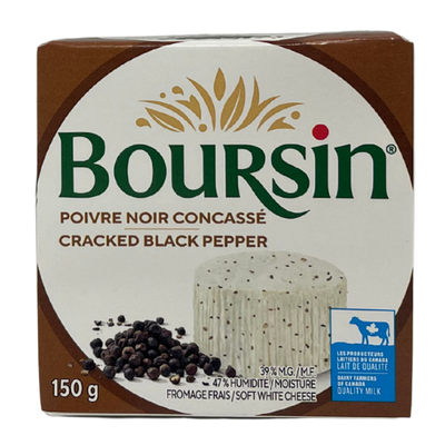BOURSIN CRACKED PEPPER 150G