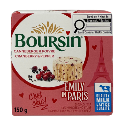 BOURSIN CRANBERRY & PEPPPER 150G