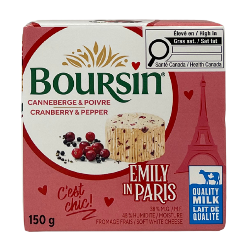 BOURSIN CRANBERRY & PEPPPER 150G