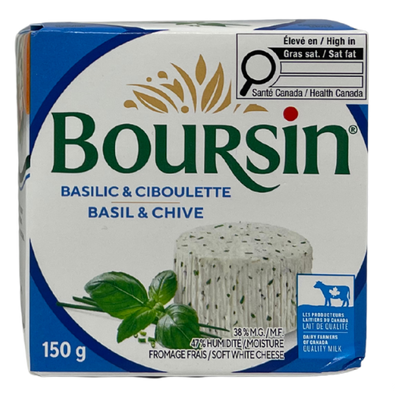 BOURSIN BASIL CHIVE 150G
