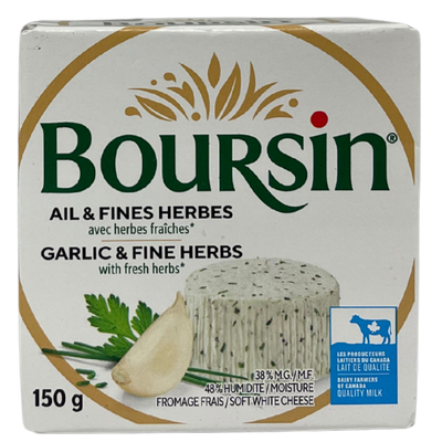 BOURSIN GARLIC & HERB 150G