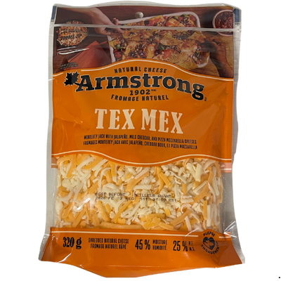 ARMSTRONG TEX MEX SHREDDED CHEESE 320G