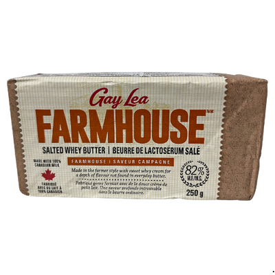 GAY LEA FARMHOUSE SALTED WHEY BUTTER  250G