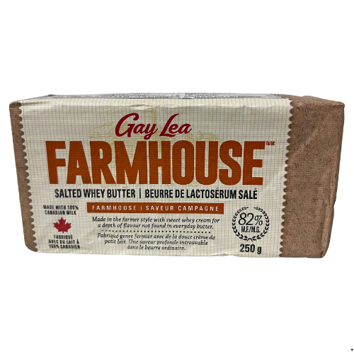 GAY LEA FARMHOUSE SALTED WHEY BUTTER  250G