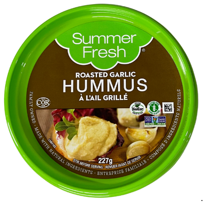 SUMMER FRESH ROASTED GARLIC HUMMUS SNACK'N GO 3OZ