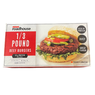 CARDINAL ROADHOUSE 1/3 POUND BURGERS 906G