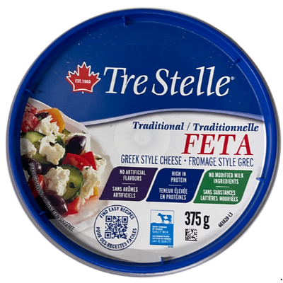 TRE STELLE TUB FETA 375G