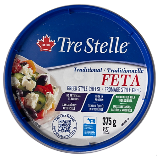 TRE STELLE TUB FETA 375G