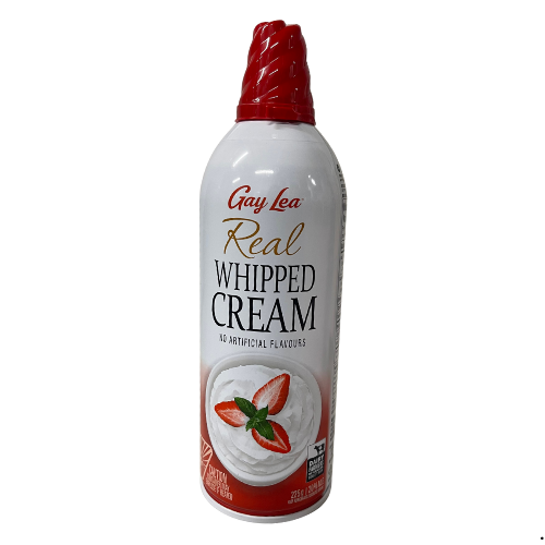 GAY LEA AEROSOL WHIPPED CREAM 225G