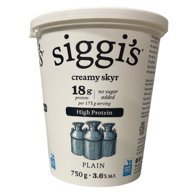 SIGGI'S 18 /3.6% PLAIN 750G