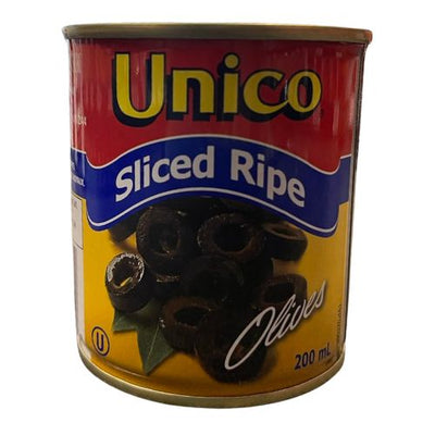 UNICO OLIVES BLACK SLICED 200ML