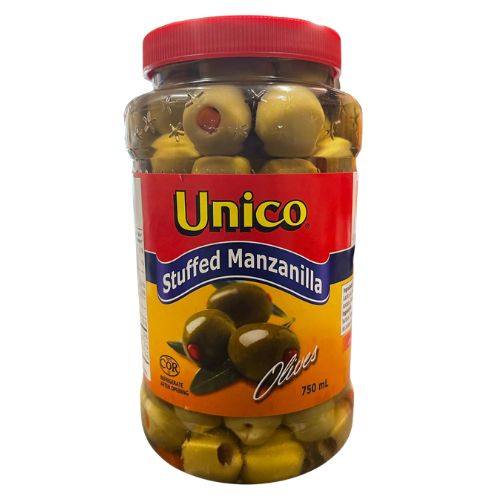 UNICO STUFFED MANZANILLA OLIVES 750ML