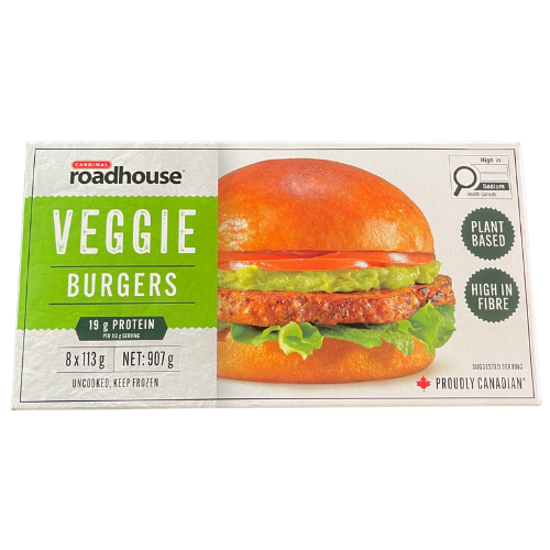 CARDINAL ROADHOUSE VEGGIE BURGERS 906G