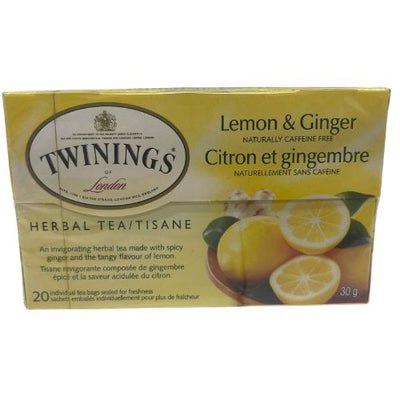 TWININGS LEMON GINGER TEA 30G
