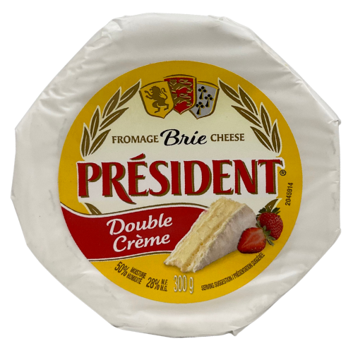 PRESIDENT DOUBLE CREAM BRIE 300G