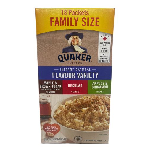 QUAKER INSTANT OATMEAL VARIETY 18PK