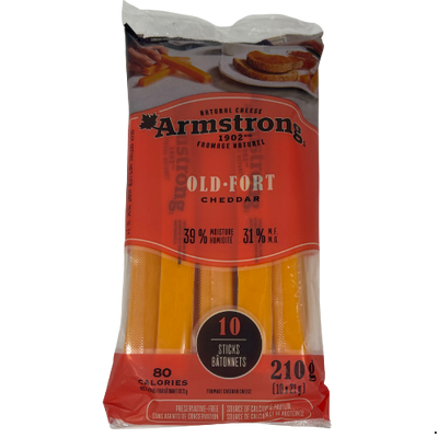 ARMSTRONG OLD CHEDDAR STICKS 210G
