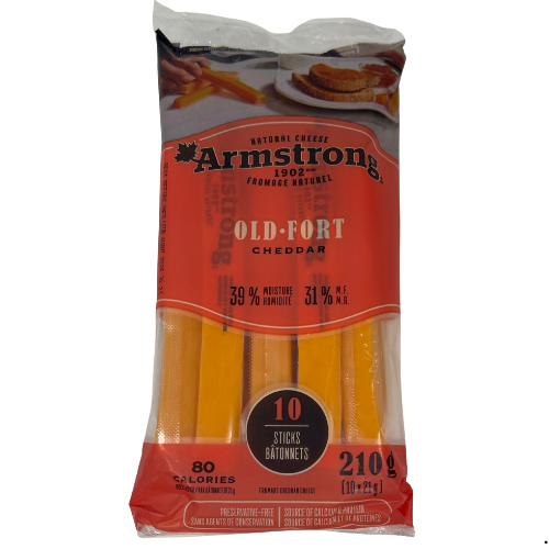 ARMSTRONG OLD CHEDDAR STICKS 210G